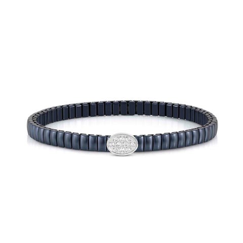 Bracelet Extension coloré avec ovale et pierres Bracelet avec finition matt