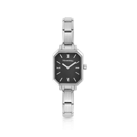 Composable Armbanduhr Paris Sunray Schwarz Armbanduhr in 316/304er anallergischem Edelstahl
