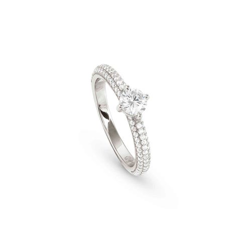 Anillo Aurea Solitario Plata Anillo en plata con Cubic Zirconia