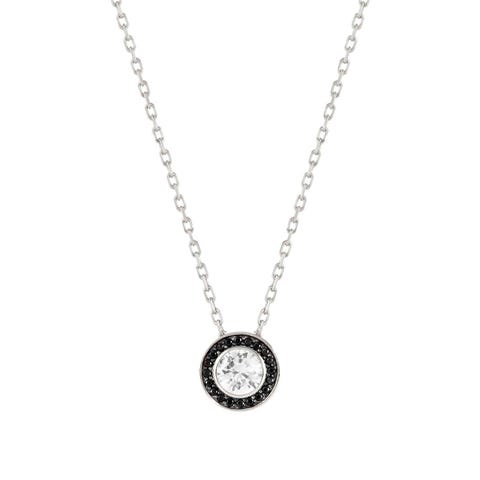 Aurea necklace, sterling silver with stones Necklace with central Cubic Zirconia
