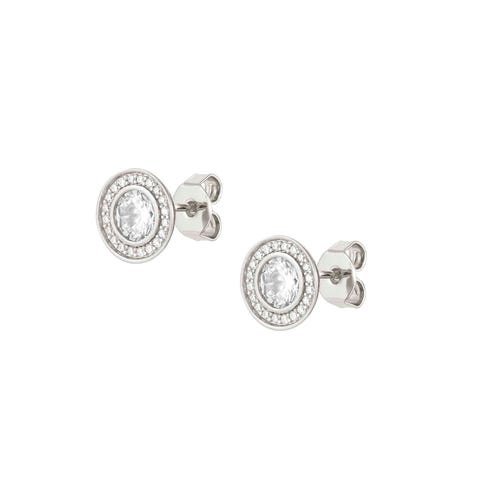 Boucles d'oreilles Aurea en argent (lobe) Boucles d'oreilles en argent 925 et zircones cubiques