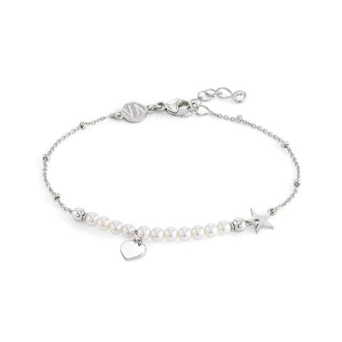 Bracelet Melodie Cœur et Perles Bijou en Argent 925