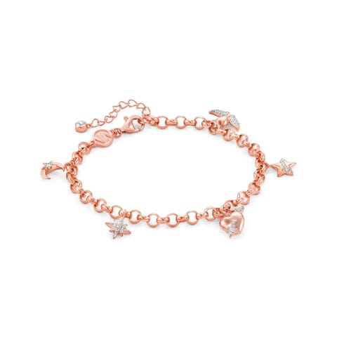SweetRock bracelet with pendants Bracelet in sterling silver with stones