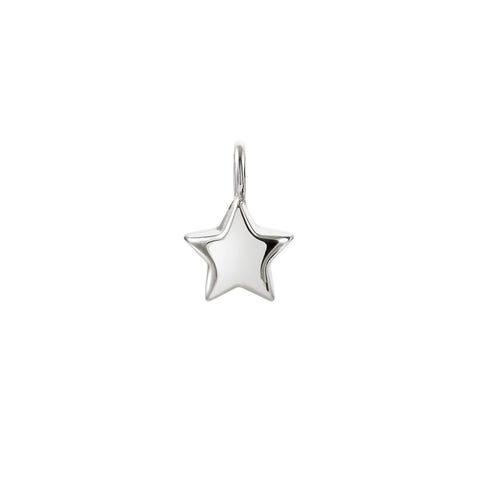 Breque Etoile en Argent Breloque Charming avec symbole bombé