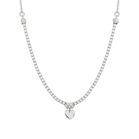 Chic&Charm necklace with Heart Necklace in sterling silver
