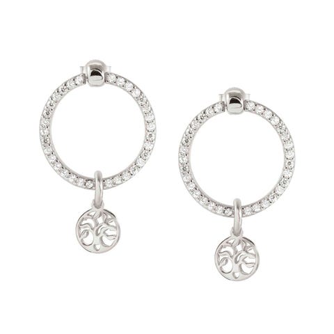 Chic&Charm Celebration Ed, pendant earrings Earrings in sterling silver with Tree of Life symbol
