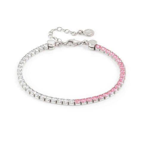 Chic&Charm Joyful Ed bracelet, White and Pink stones Chic&Charm Joyful Ed Silver bracelet, coloured stones