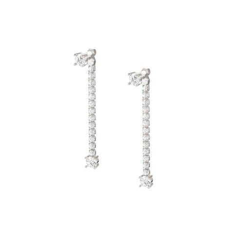 Chic&Charm Joyful Ed earrings with white stones Chic&Charm Joyful Ed Sterling earrings, White  CZ