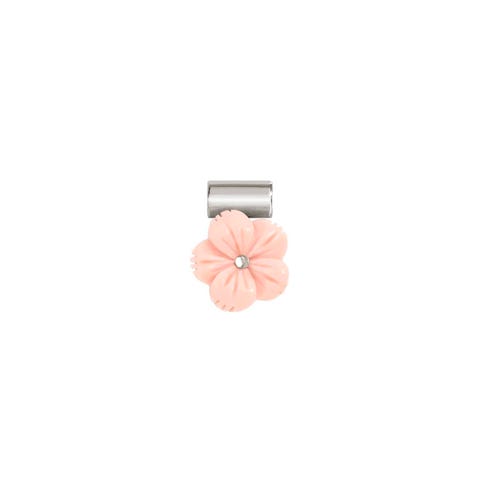Colgante SeiMia Flor Coral Rosa Colgante en Plata 925 con pasta de Coral