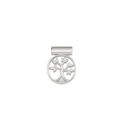 SeiMia Charm, Tree of Life Silver pendant with Cubic Zirconia