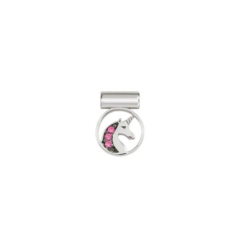 Ciondolo SeiMia Unicorno con Zirconi Ciondolo in Argento con Cubic Zirconia rosa