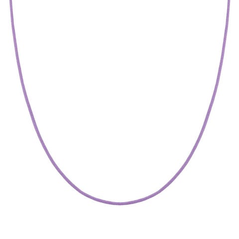 Collier SeiMia en argent et cordon textile Collier personnalisable en tissu