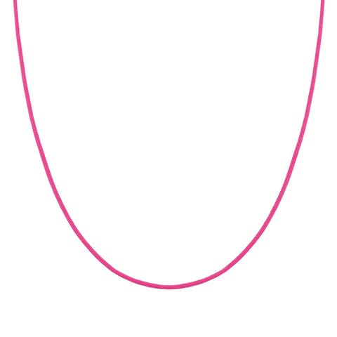 Collier SeiMia en cordon textile coloré et argent Collier personnalisable en tissu