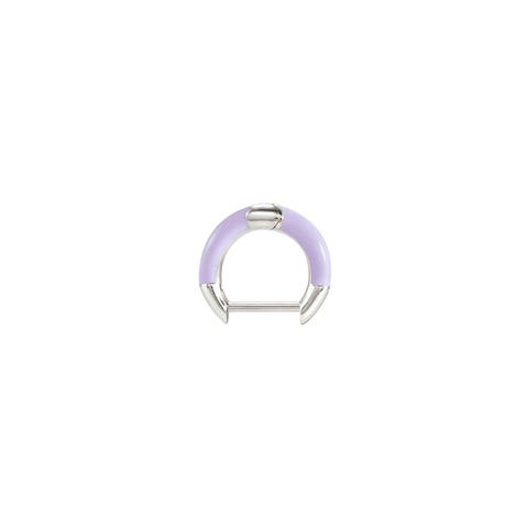 Boucle d’oreilles à l’unité SeiMia en argent et émail lilas Boucles d’oreilles à l’unité (lobe) personnalisable