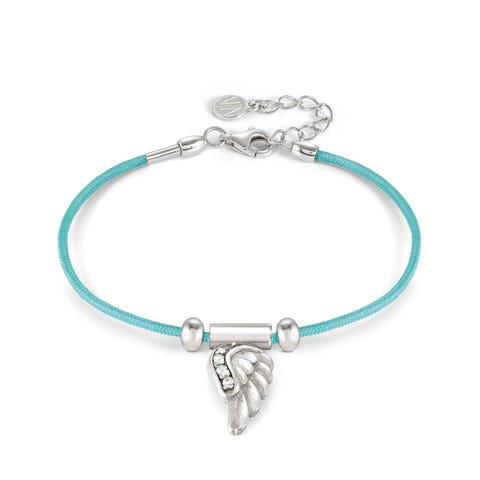 Bracelet SeiMia turquoise avec aile Bracelet composé avec pendentif en argent