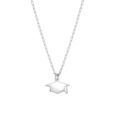 Collier Made For You Chapeau de graduation Collier Personnalisable en Argent 925