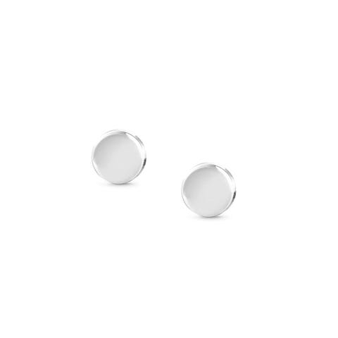 Made For You Earrings with Circle symbol Earrings in sterling silver, can be personalsed