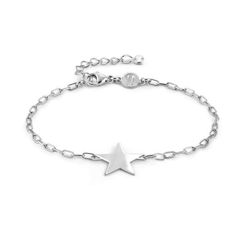 Made for You bracelet, Star Engraving bracket in sterling silver