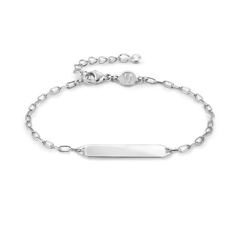 Made for you bracelet, Engraving Tag Sterling silver bracelet that can be engraved