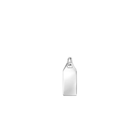 Made for you Pendant, Engraving Tag Engraving pendant, in sterling silver