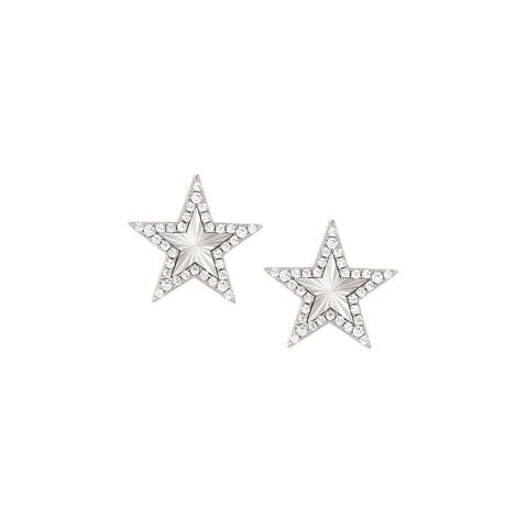 Boucles d’oreilles Truejoy étoile diamantée Boucles d’oreilles (lobe) en argent 925