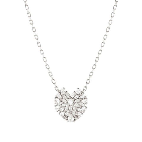 Rayoflight necklace, Heart, small Sterling silver necklace with pendant