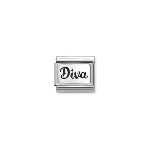Link Composable Classic Diva Link en Acero y Plata 925