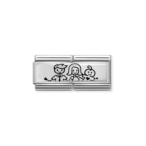 Double Link Composable Classic Famille avec Nouveau Né Link avec représentation de Famille