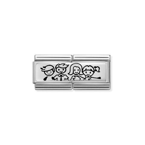 Double Link Composable Classic Famille avec fils Link avec Représentation Famille