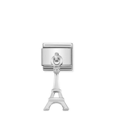 Link Composable Classic Pendentif Tour Eiffel  Link avec Pendentif en Argent