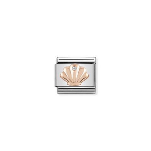 Link Composable Classic Coquillage avec Pierre Link en Or rose 375