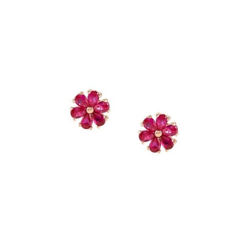 Sweetrock_Nature_Flower_earrings,_rose_gold_Earrings_in_sterling_silver_with_Cubic_Zirconia