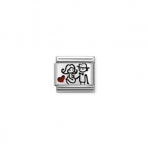Composable_Classic_Link_Expectant_Mum_Sterling_silver_and_enamel_Link_with_Maternity_symbol