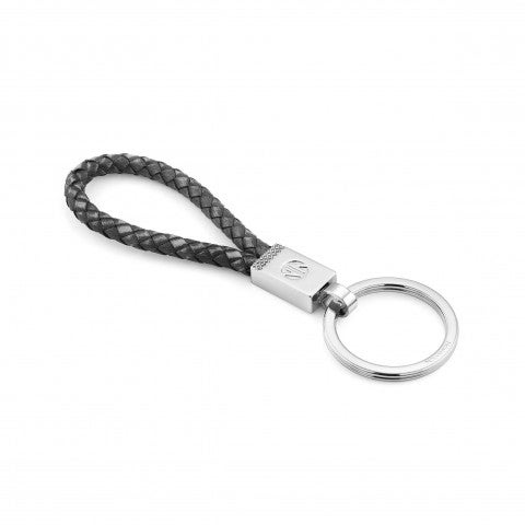 Tribe_Key_Ring_in_Vintage_Effect_Leather_Key_ring_in_braided_leather_and_stainless_steel