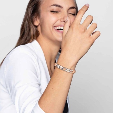 Armband KTM EDELSTAHL Vergoldet Namen Wunschname passend für Nomination 