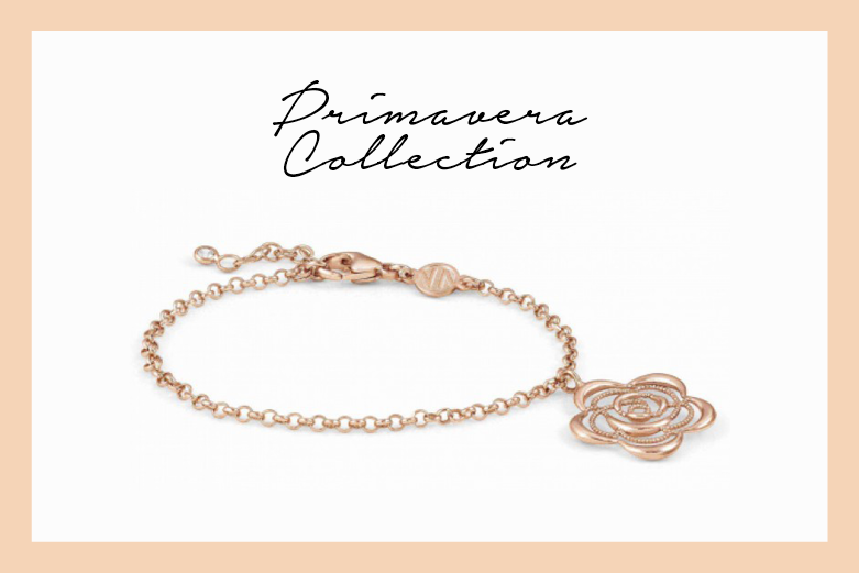 pulsera primavera con colgante flor