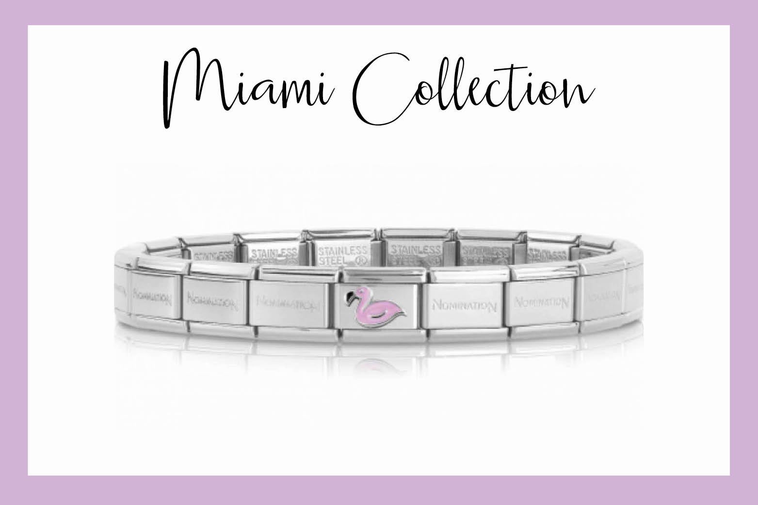 Classic Composable Bracelet with Pink Flamingo