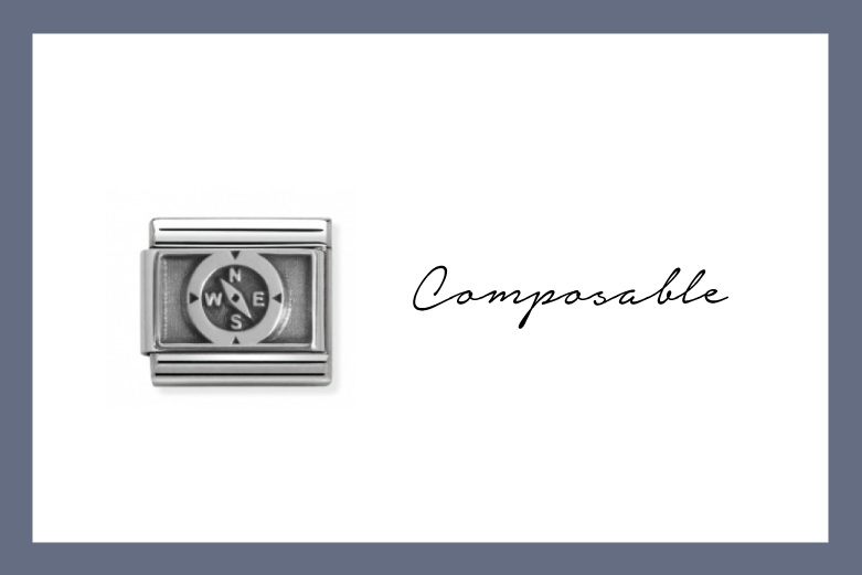 Composable Classic Link mit Symbol Kompass