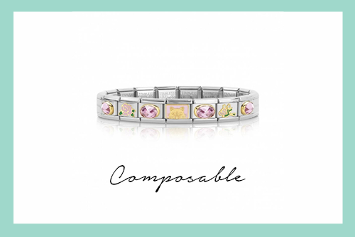 Composable Armband La Via en Rose Katze