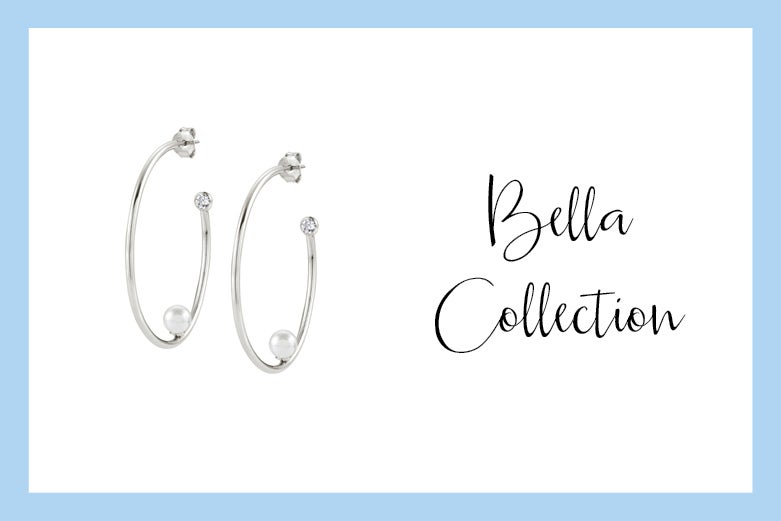 Bella Moonlight half circle hoop earrings