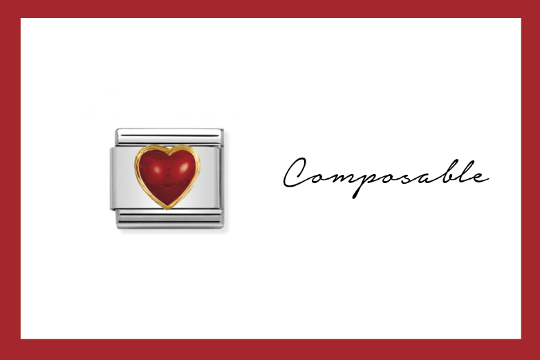 Composable Classic Link Corazon rojo