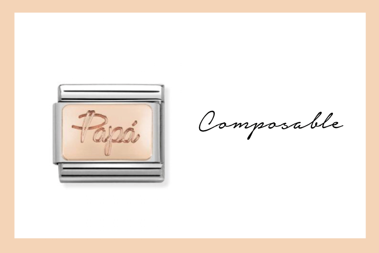 Composable Papà Link in rose gold