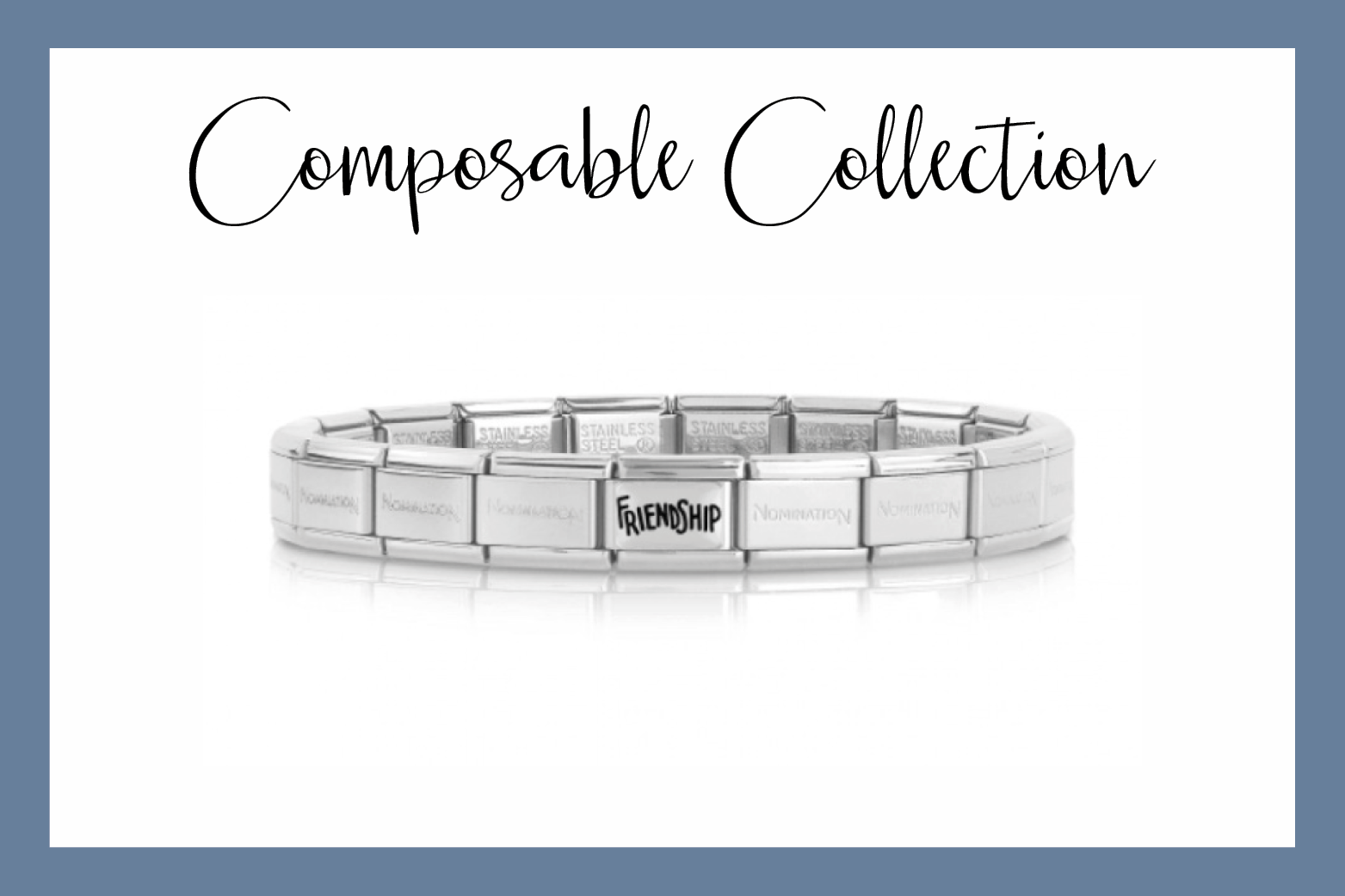 Bracelet Composable Classic avec Inscription Friendship