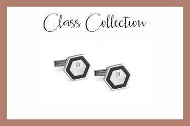 Stainless steel hexagon cufflinks