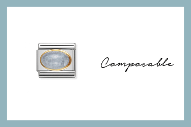 Link Composable Classic oro e acquamarina