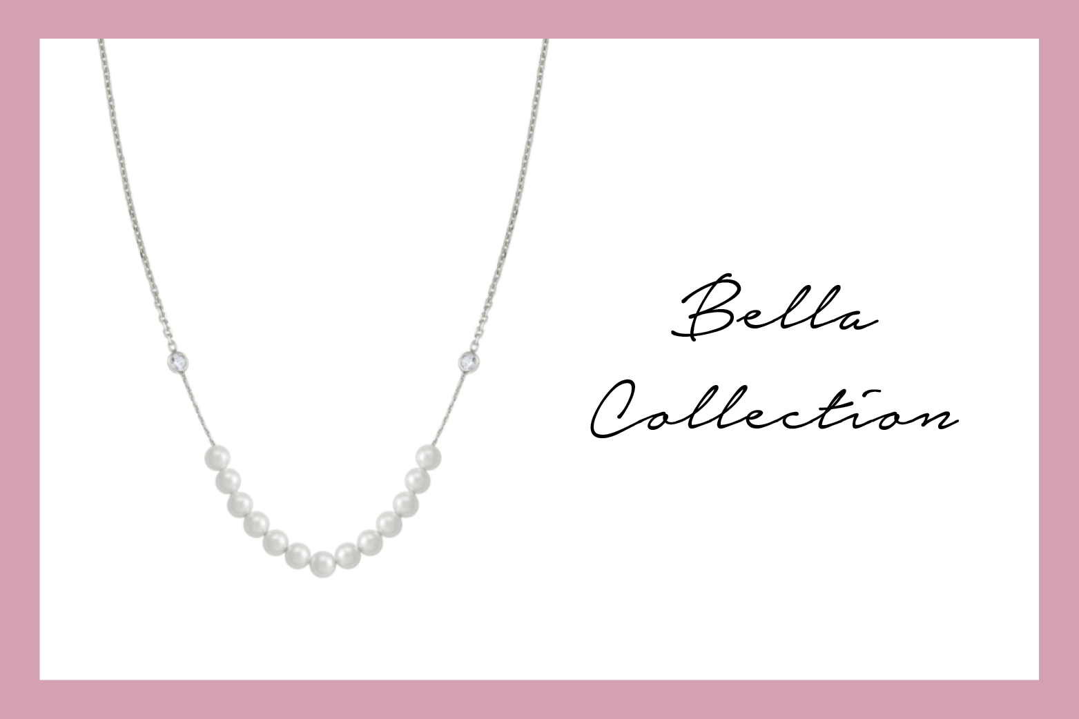 Collar Bella Moonlight de plata y perlas