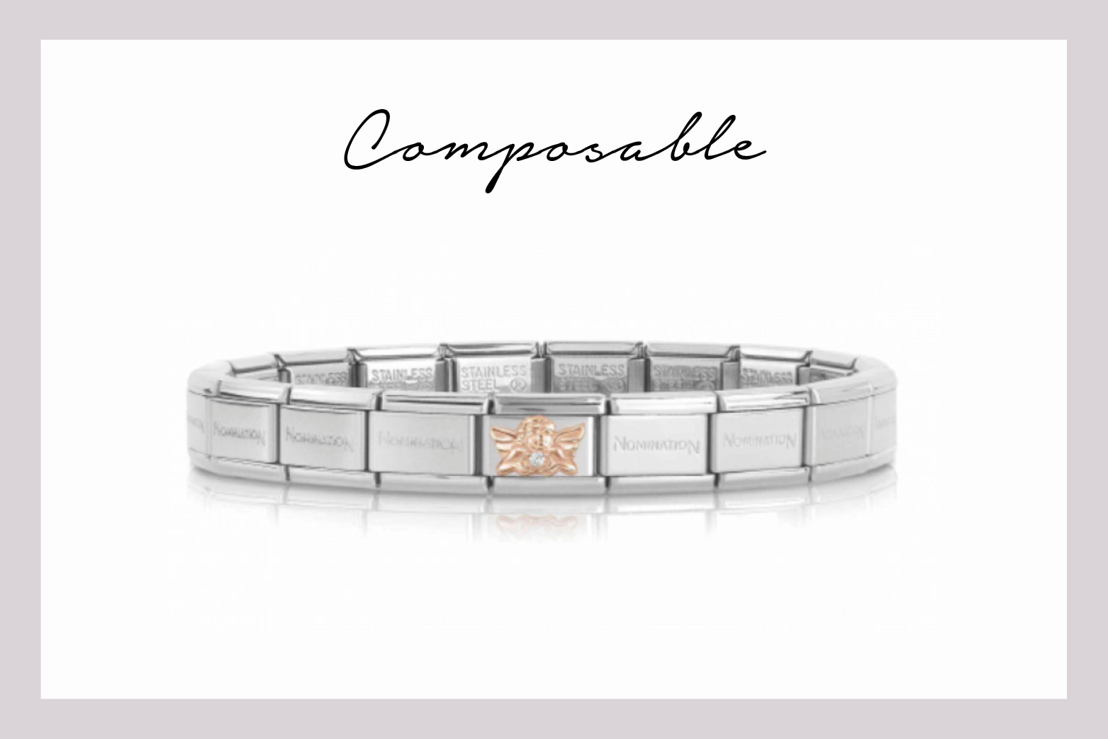 Bracelet Composable Classic avec ange en or