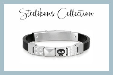 Pulsera Steelikons de caucho