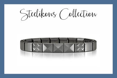 Composable Steelikons Armband schwarz Pyramiden