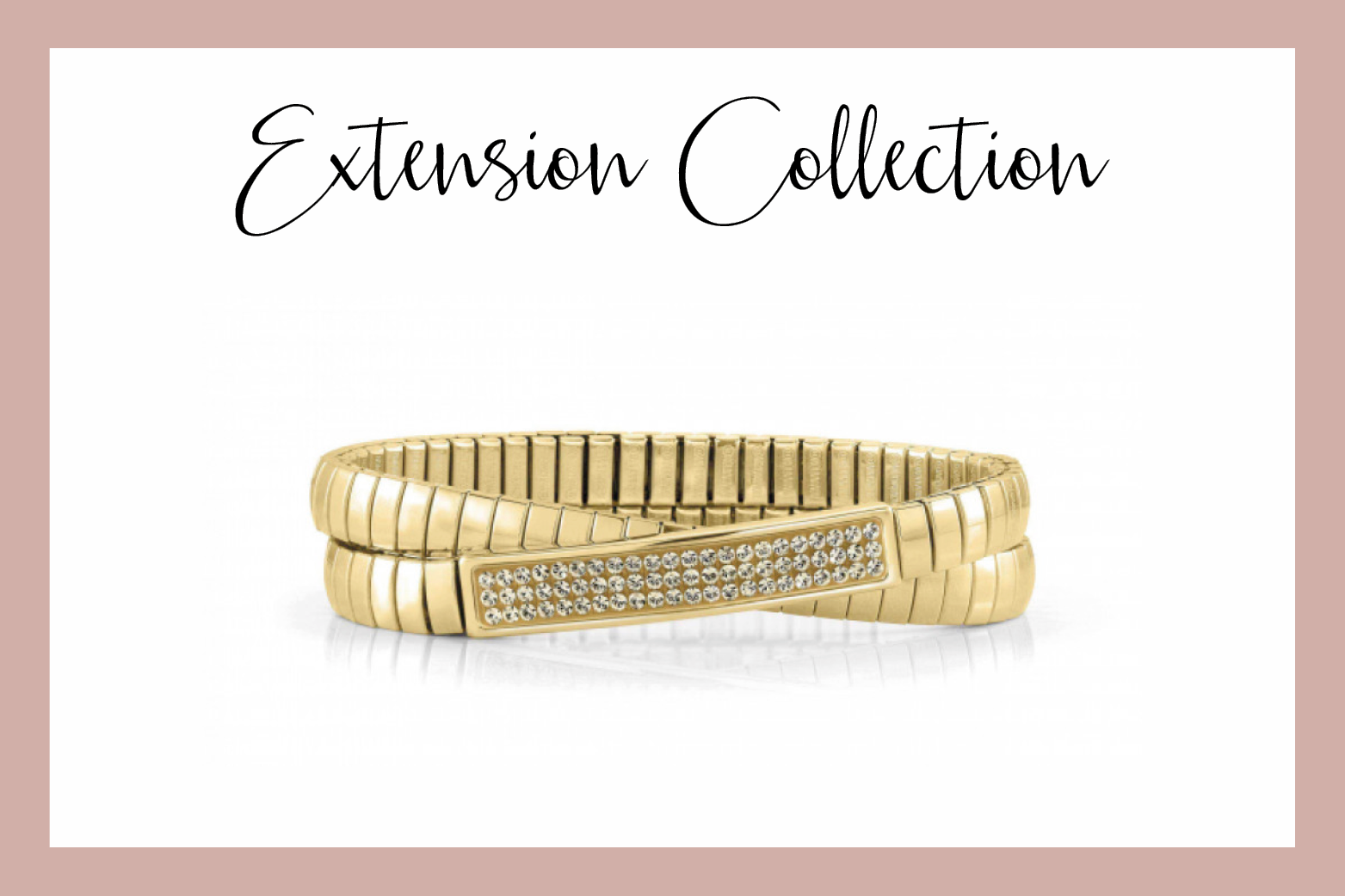 Pulsera Extensible Glitter in oro